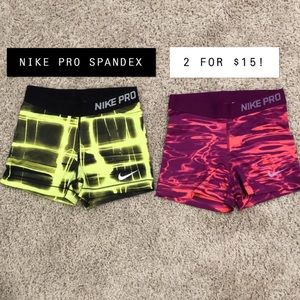 2 NIKE PRO spandex